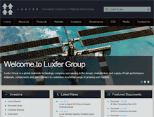 Tablet Screenshot of luxfer.com